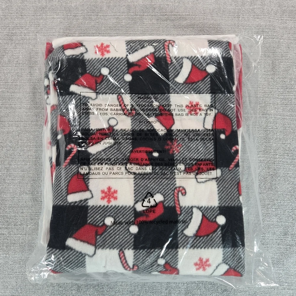 PJ Place Womens XL Mama Claus Christmas Holiday Matching Set Family Fleece NWT